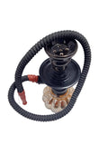 Pumpkin design glass hookah with ash catcher