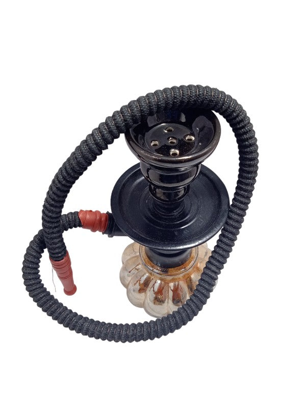 Pumpkin design glass hookah with ash catcher