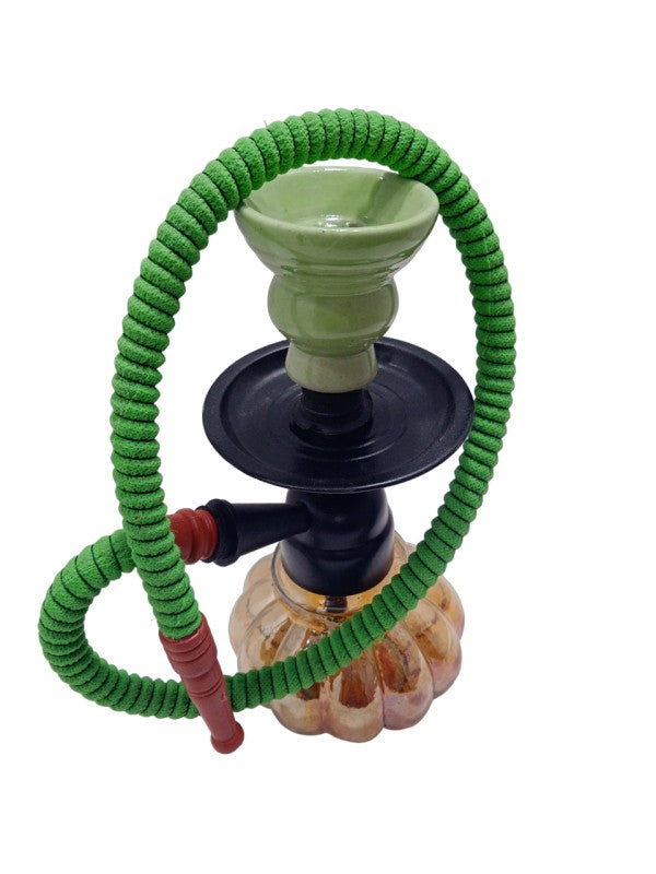 Pumpkin style glass hookah by Moksha
