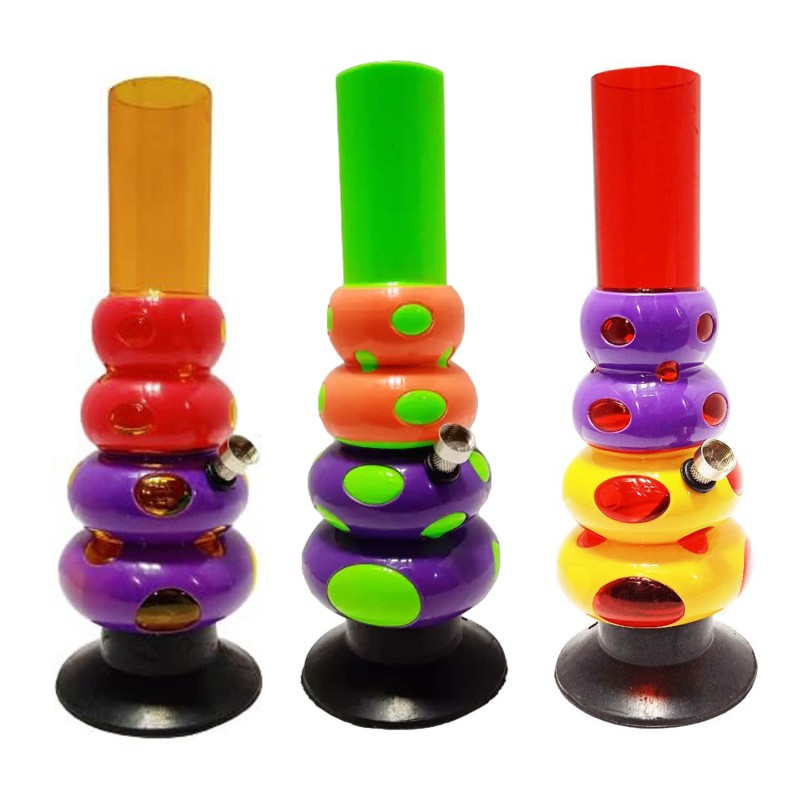 Four bulb structure bong
Colorful acrylic hookah pipe