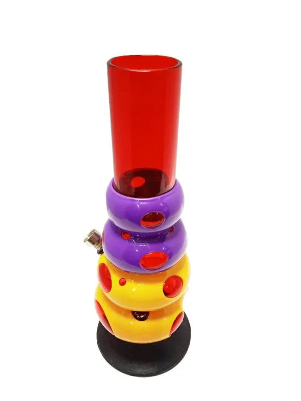 Moksha 4-bulb acrylic bong
Transparent red water bong