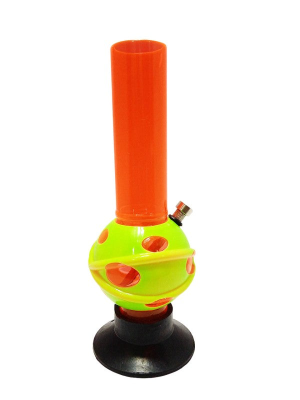 Moksha 12 inch orange acrylic bong
Single bulb water bong