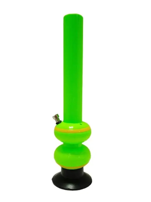 moksha 16 inch green double bulb acrylic bong