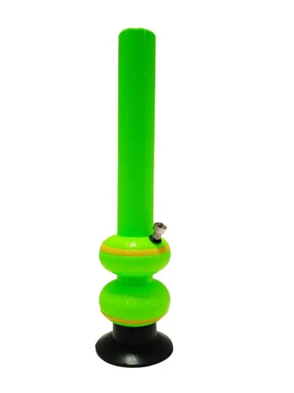 side view of green 40cm waterpipe bong