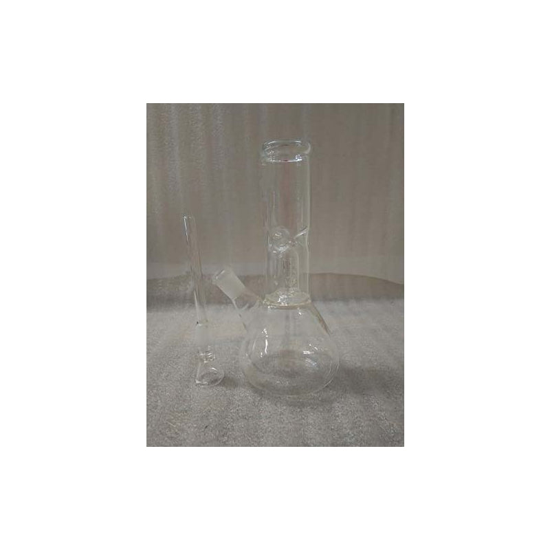 Moksha 8 inch clear glass ice bong