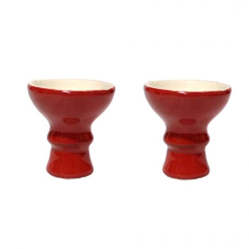 Moksha red ceramic hookah chillum – durable and stylish