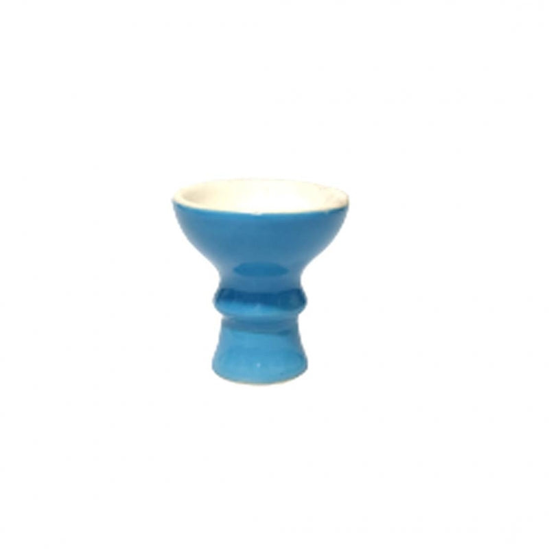 Smooth draw ceramic hookah chillum by Moksha in sky blue