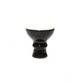 Clay hookah chillum with sleek black finish by Moksha