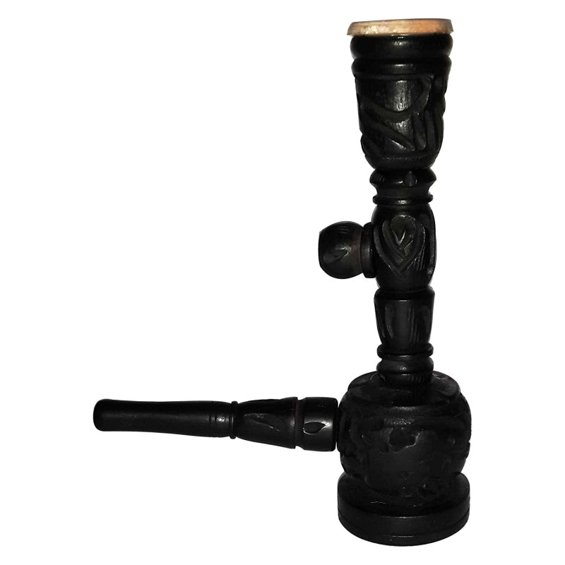 Moksha Combo Deal! 12" Single Bulb Acrylic Bong, 5" Wooden Pipe & 3" Shark Teeth Acrylic Grinder (gra207) Moksha Bongs