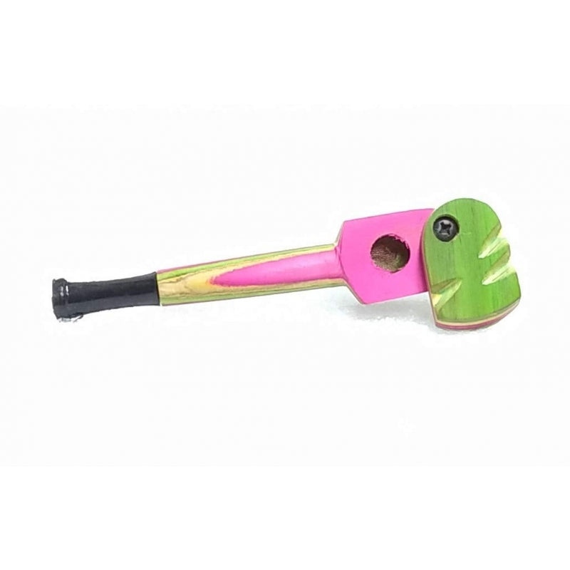 Moksha Combo Deal! 4.5" Multicolor Wooden Pipe, 5" Black Wooden 3-in-1 Pipe & 2" Acrylic Herb Grinder (gra218) Moksha Bongs