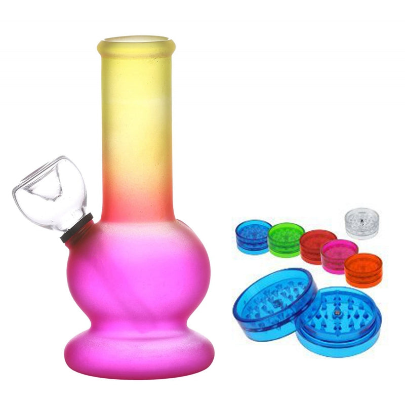 Portable bong and grinder set by Moksha
