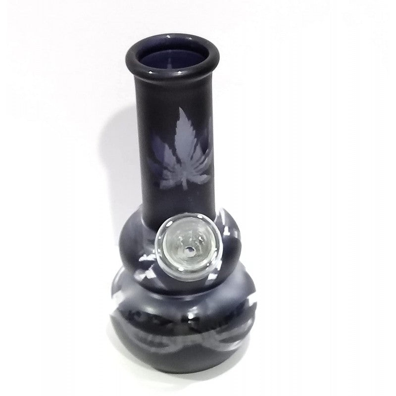 Moksha Combo Deal! 8" Rasta Glass Bong with Shooter & 5.5" Portable Glass Pipe (WPG5082BK) My Store