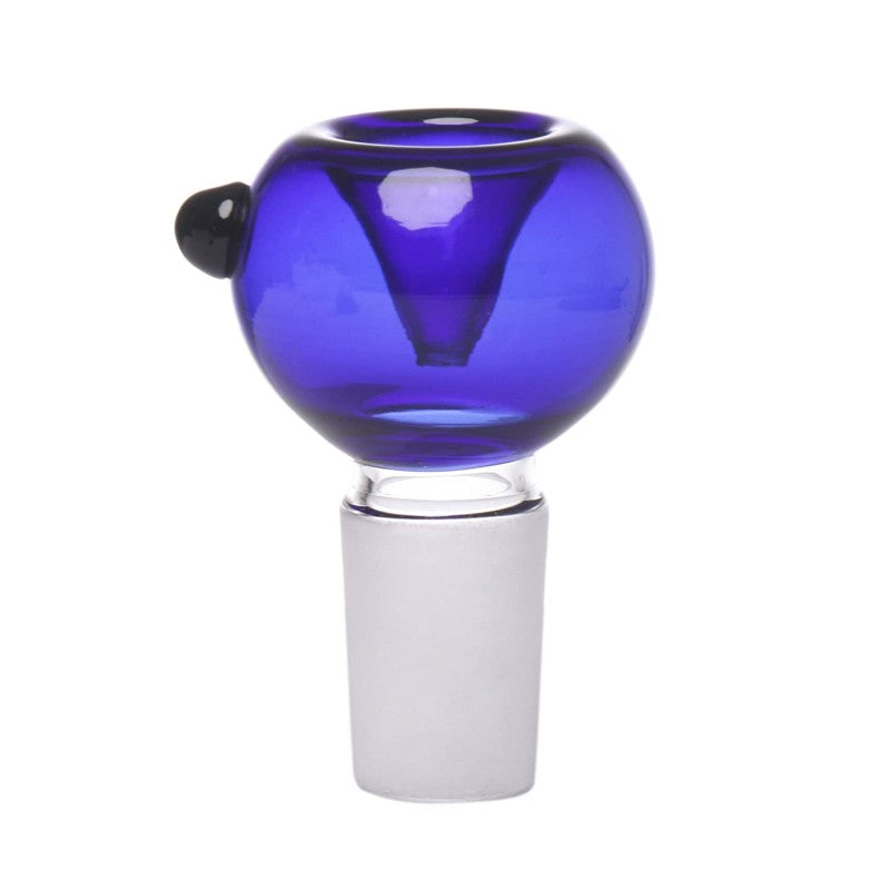 Moksha Deal! 12" Glass Ice Bong (30cm, Blue) & 4-Piece Glass Bowl Set (14.4mm, Blue) Moksha Bongs