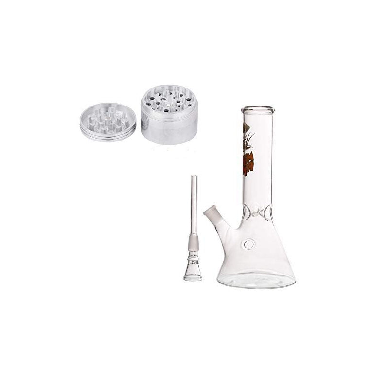 Moksha 9 inch glass ice bong combo
