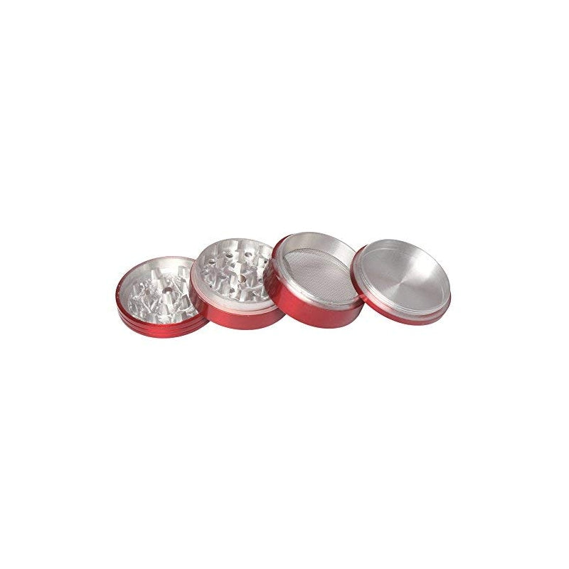 4-part aluminum herb grinder with pollen catcher
